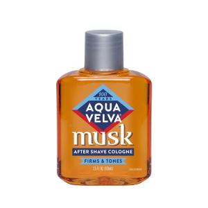 Aqua Velva Firms & Tones Musk After Shave Cologne 3.5 Fl Oz