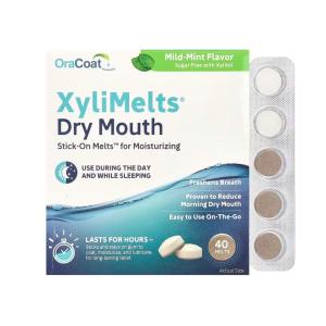OraCoat Xylimelts For Dry Mouth Mild Mint - 40 Discs
