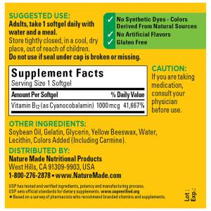 Nature Made Vitamin B-12 500 Mcg Supplement Tablets