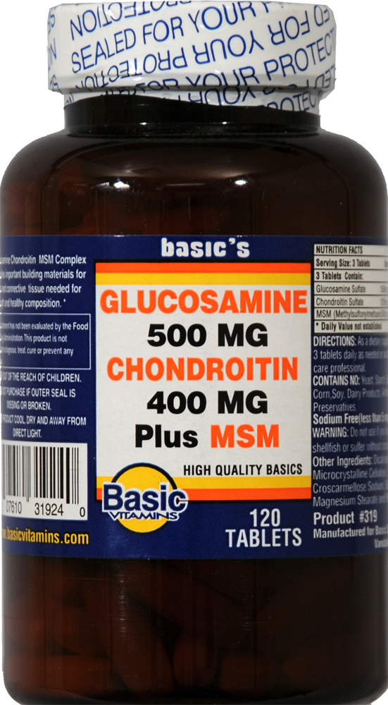 Basic Glucosamine Chondroitin Plus MSM Tablets