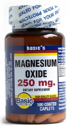 Basic Vitamins Magnesium Oxide 250 Mg