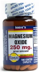 Basic Vitamins Magnesium Oxide 250 Mg