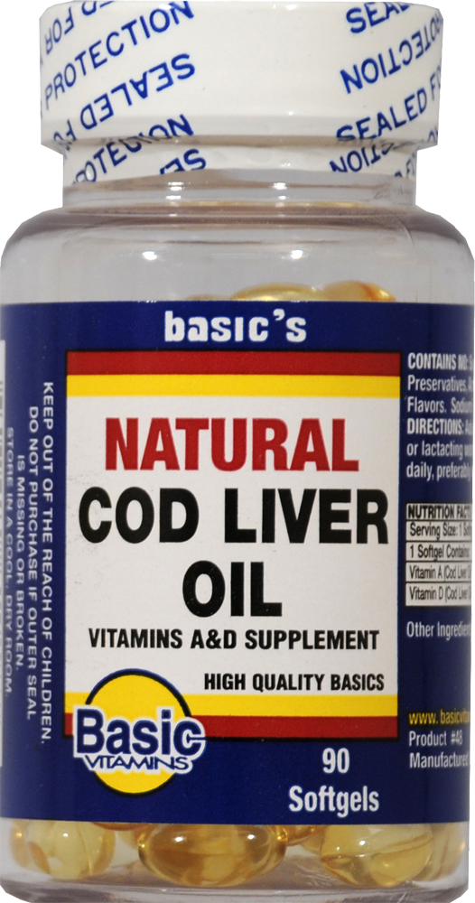 Basic Vitamins Natural Cod Liver Oil