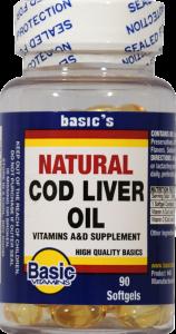 Basic Vitamins Natural Cod Liver Oil