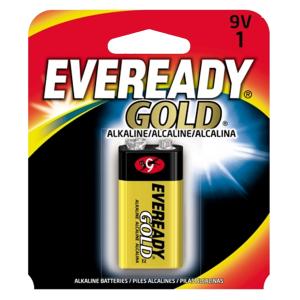 Energizer Eveready Gold 9 Volt Alkaline Battery 1 Pack A522BP