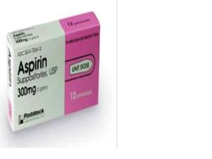 Paddock Aspirin 300mg Suppositories Unit Dsoe 12