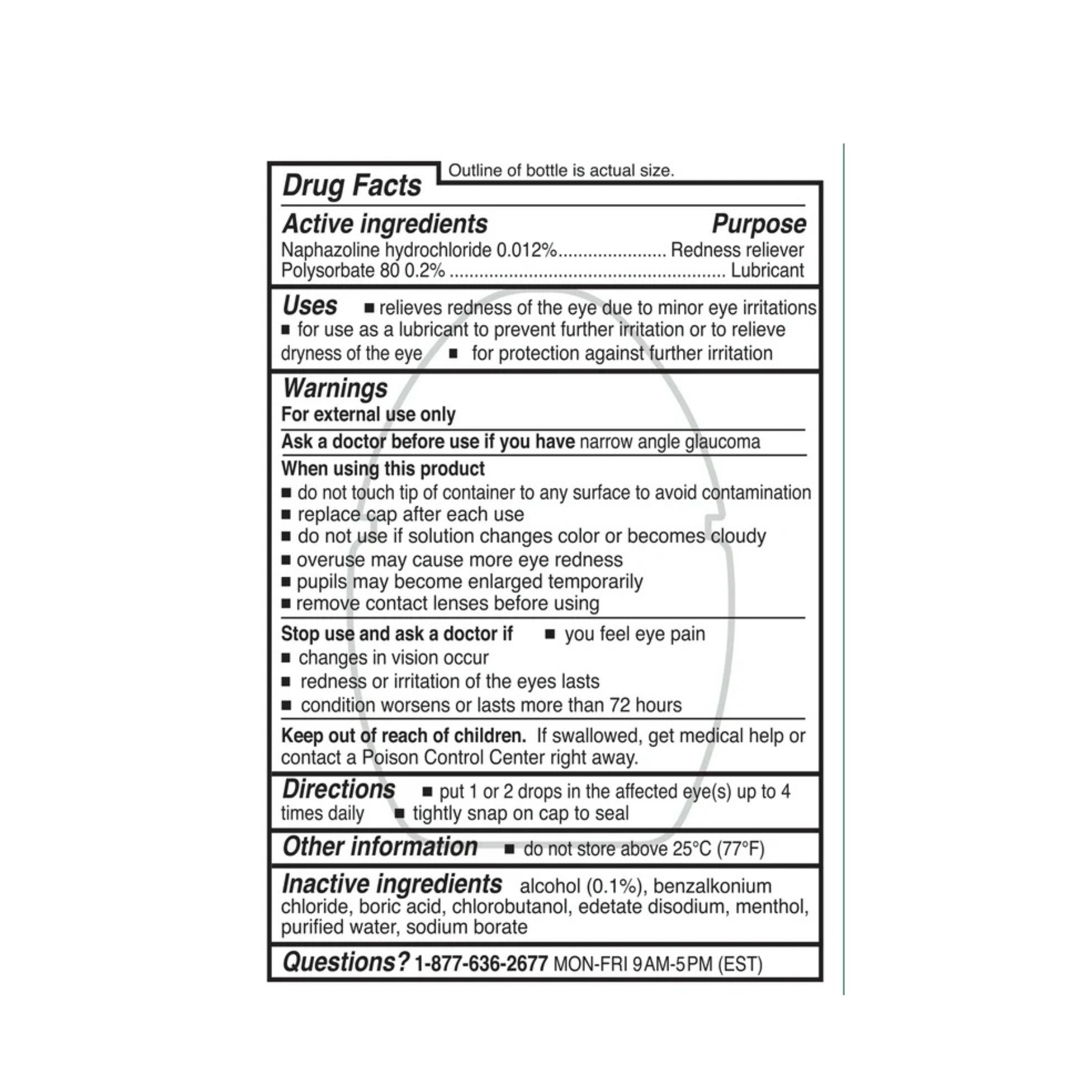 Rohto Cool Redness Relief Cooling Eye Drops - 0.4 Fl Oz Bottle