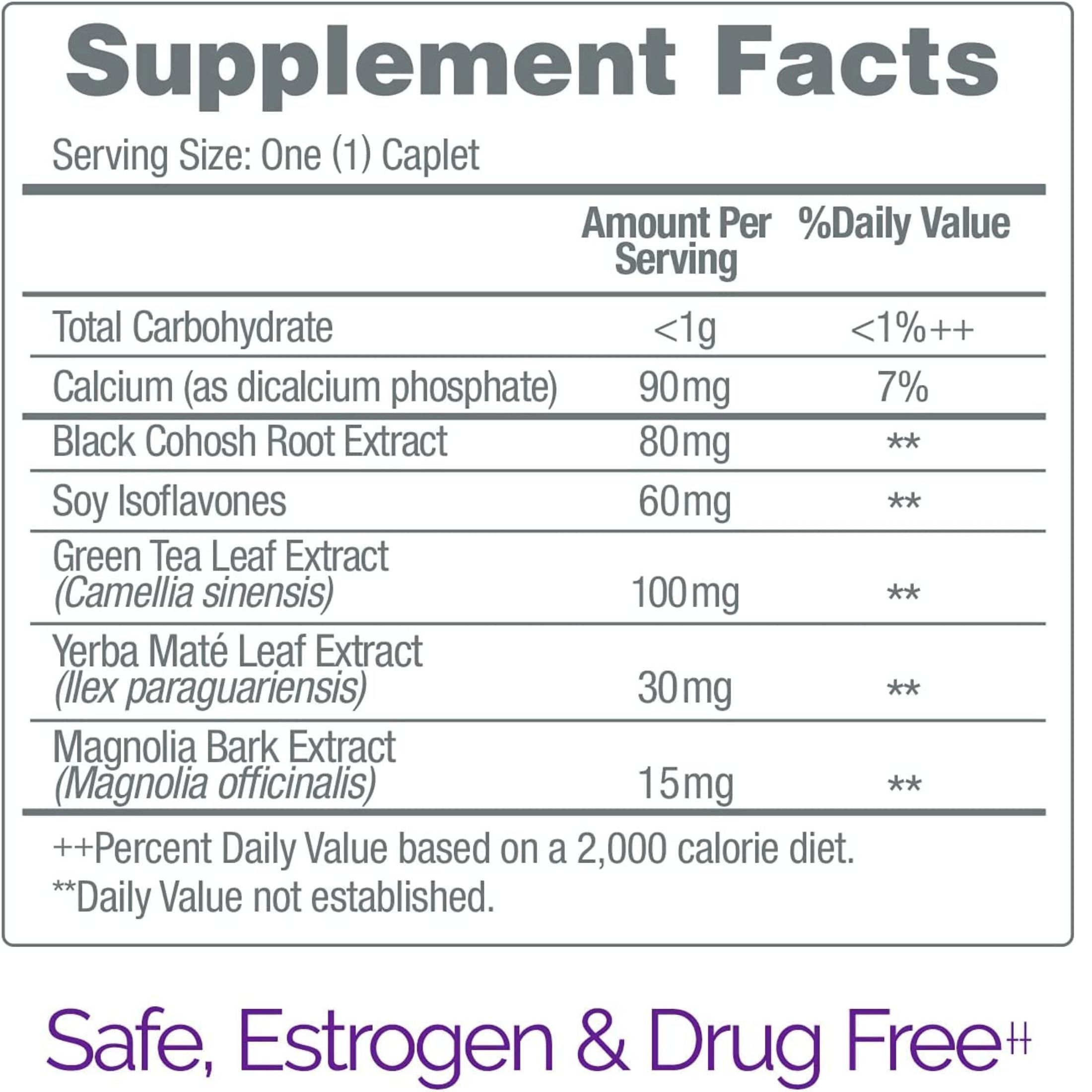 Estroven Menopause Relief + Stress, Maximum Strength, Caplets
