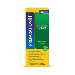 Preparation H Hemorrhoidal Cream, Maximum Strength Pain Relief, With Aloe 0.9 Oz