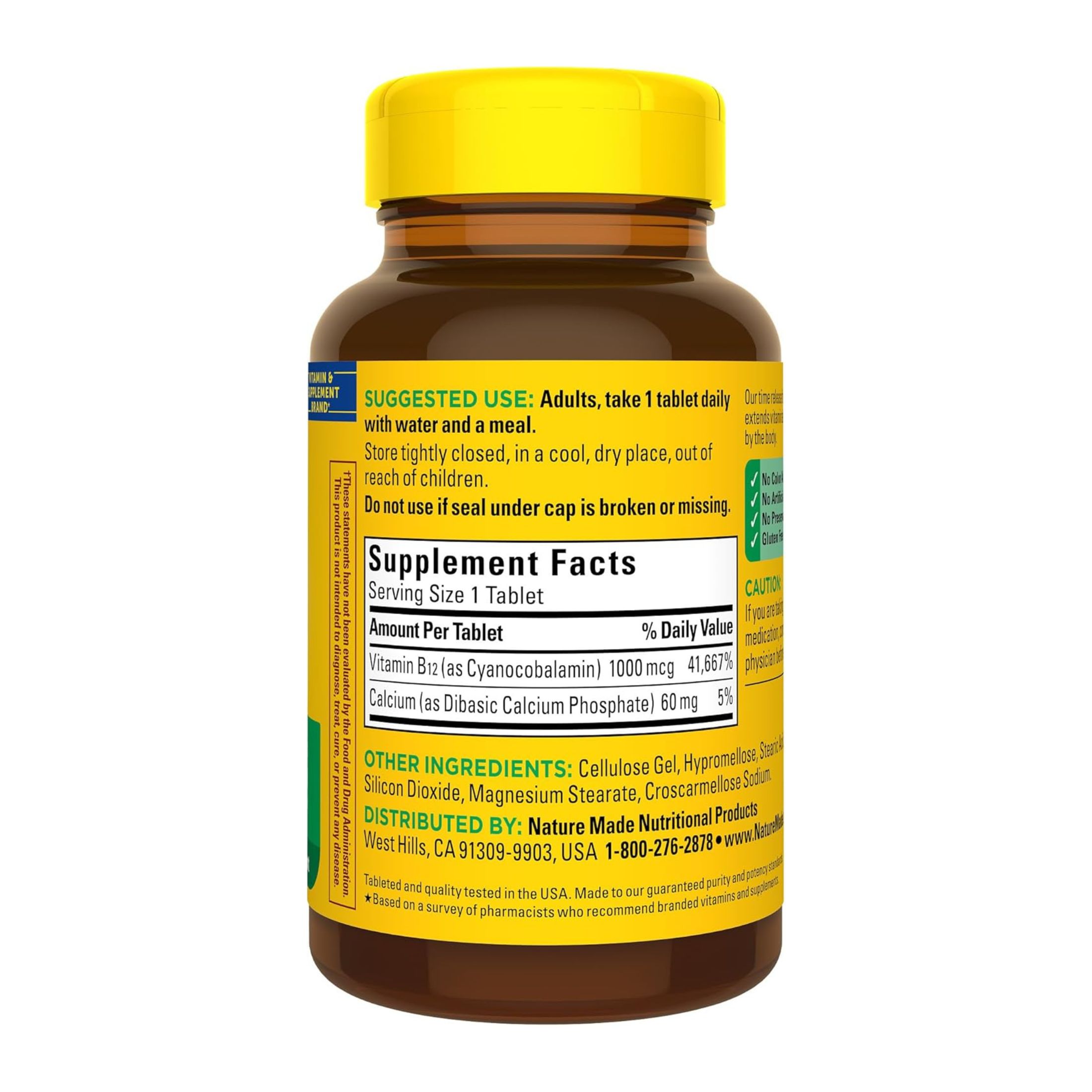 Nature Made Vitamin B12 1000 Mcg Time Release Tablets