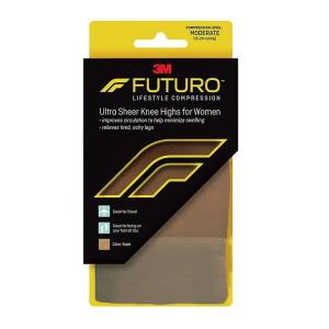 Futuro Revitalizing Ultra Sheer Knee Highs For Women Moderate Large/Nude