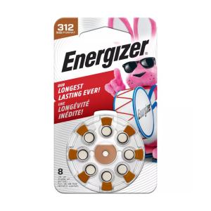 Energizer Batteries, Hearing Aid, Zinc Air, Size 312
