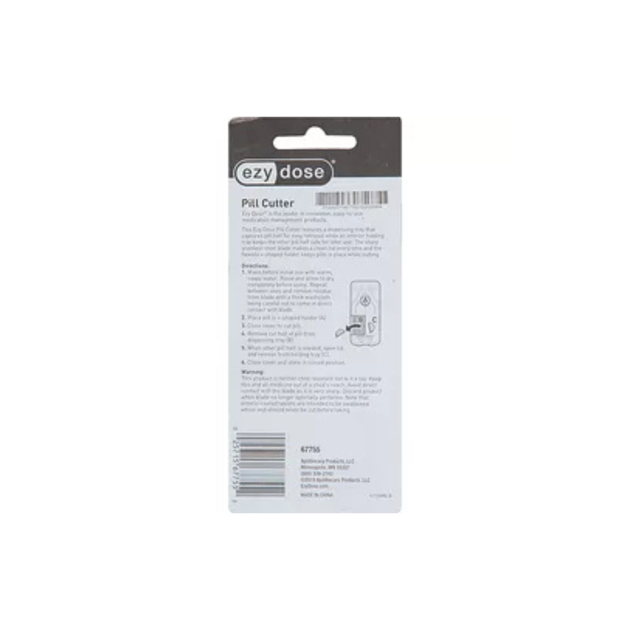 Ezy Dose Clear Pocket Pill Cutter