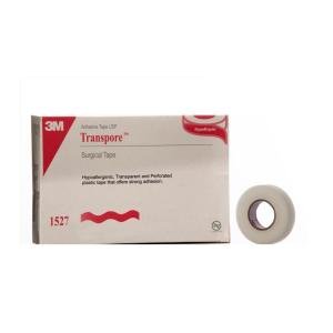 Nexcare Cloth Tape Transpore Surgical Tapes 2" X 10 Yards 6 Rolls Per Box 1527-2
