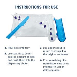 Apothecary Products Pill Counting Tray Left Hand W/Spatula 1X