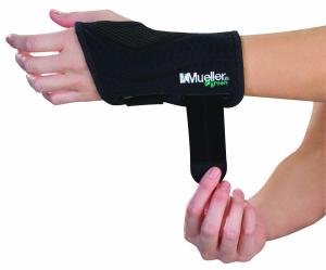 Mueller Green Fitted Wrist Brace, Left Hand, Large/Extra Large