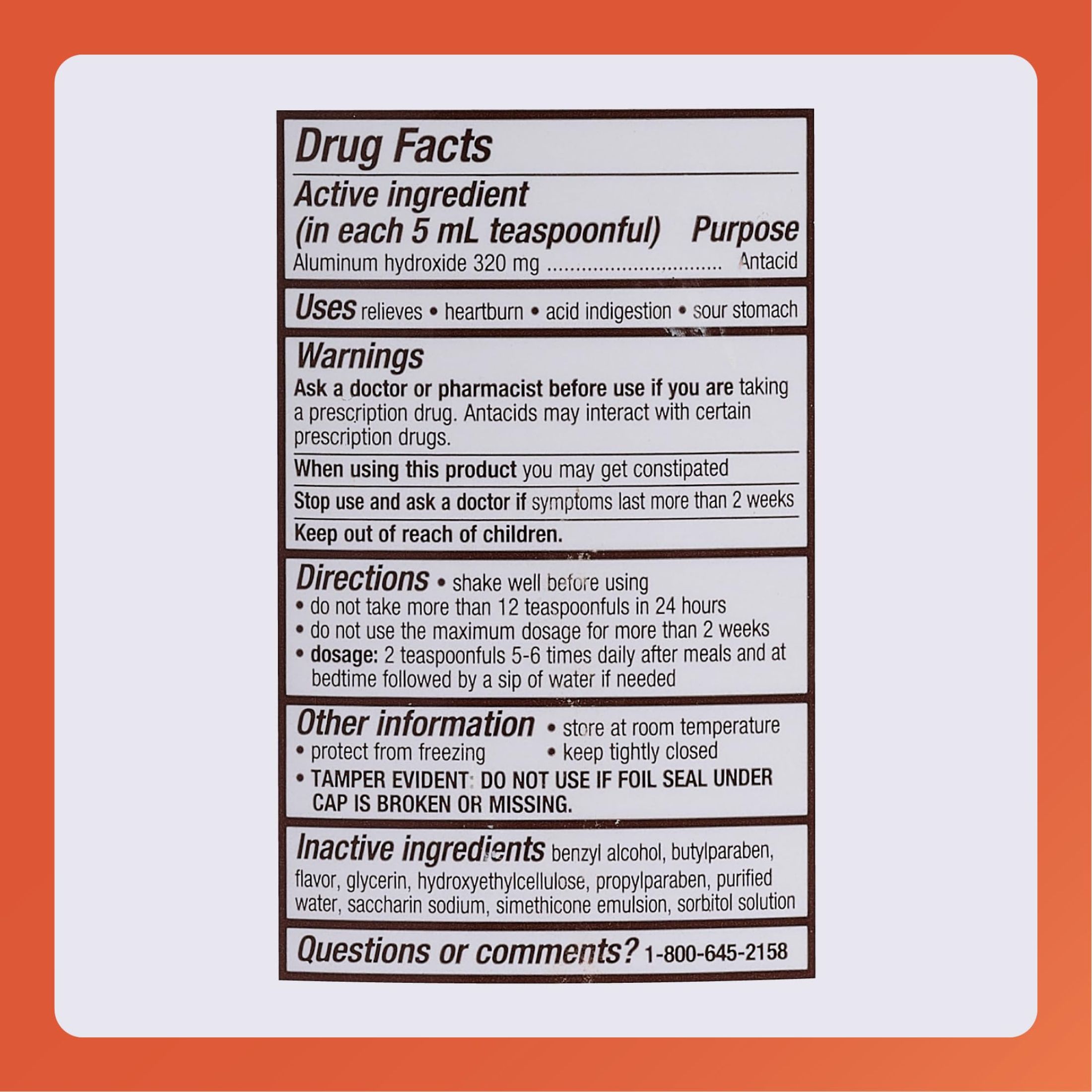 Rugby Aluminum Hydroxide Gel, 16 Oz