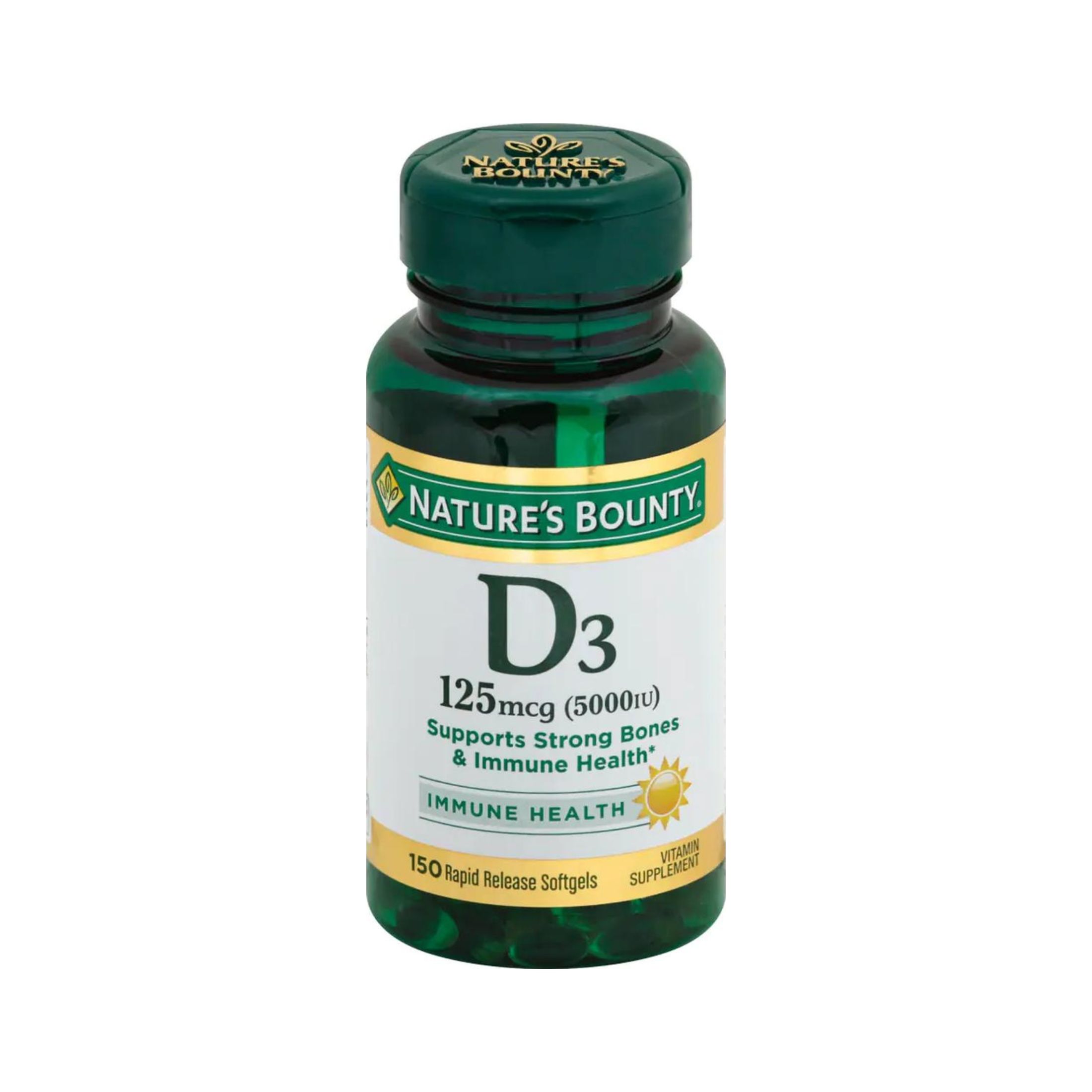 Nature's Bounty D3 Softgels 125mcg