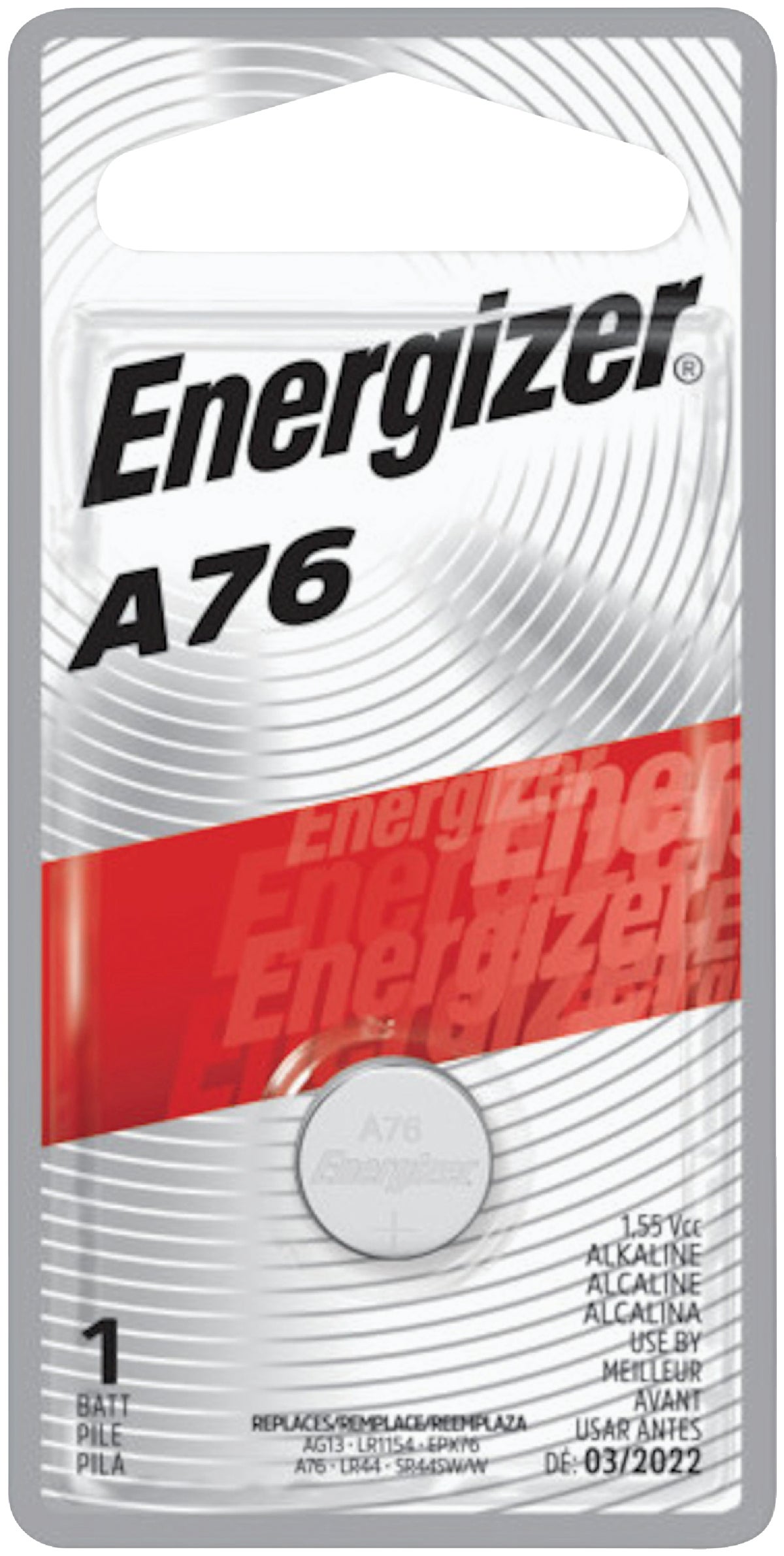 Energizer A76 Watch/Electronic Battery - Alkaline