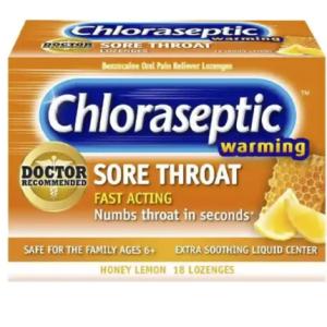Chloraseptic Sore Throat Honey Lemon 18