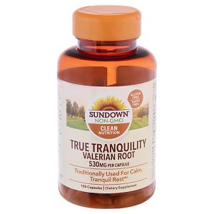 Sundown Naturals Valerian Root Whole Herb 530 Mg Capsules