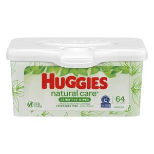 Huggies Natural Care Sensitive Baby Wipes Nursery Tub Fragrance Free