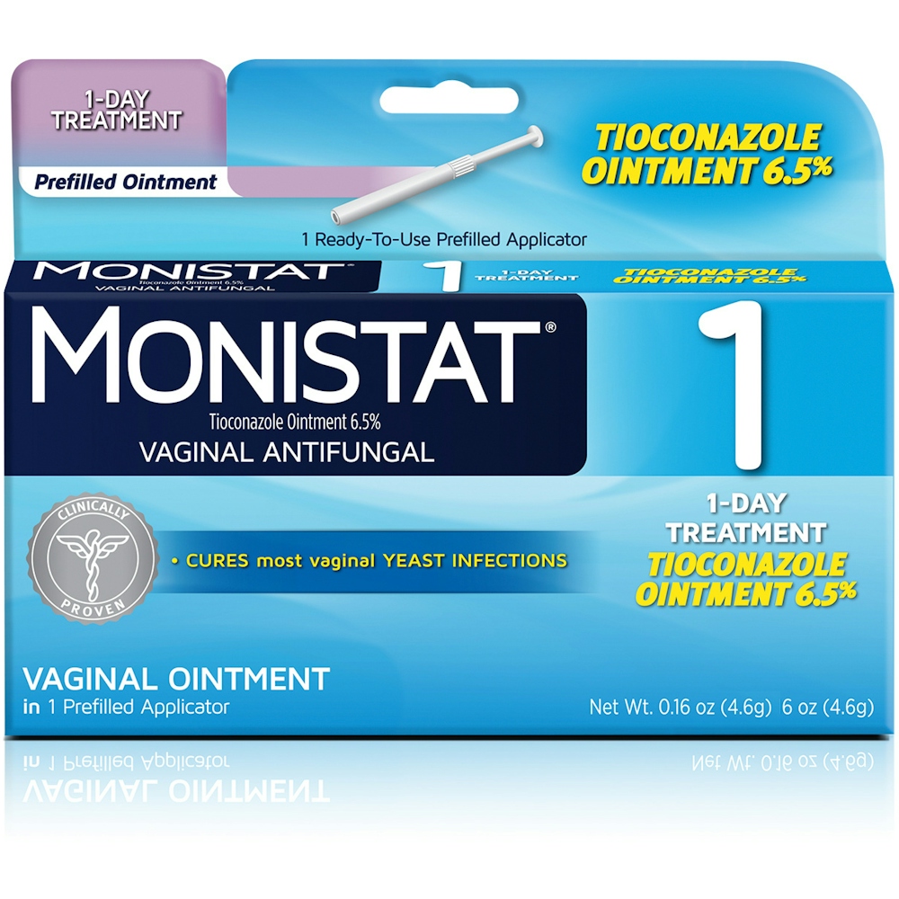 Monistat 1 Vaginal Antifungal, 1 Day Treatment, Prefilled Applicator