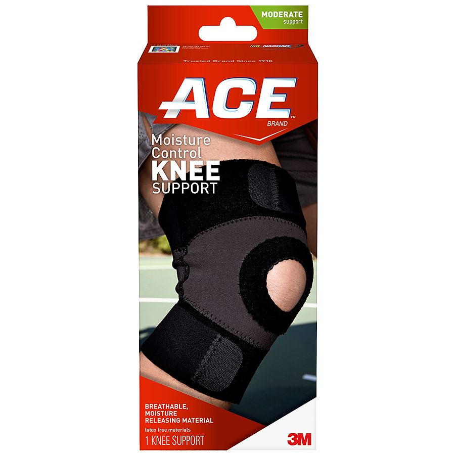 Ace 3M 209602 Moisture Control Knee Support, Medium