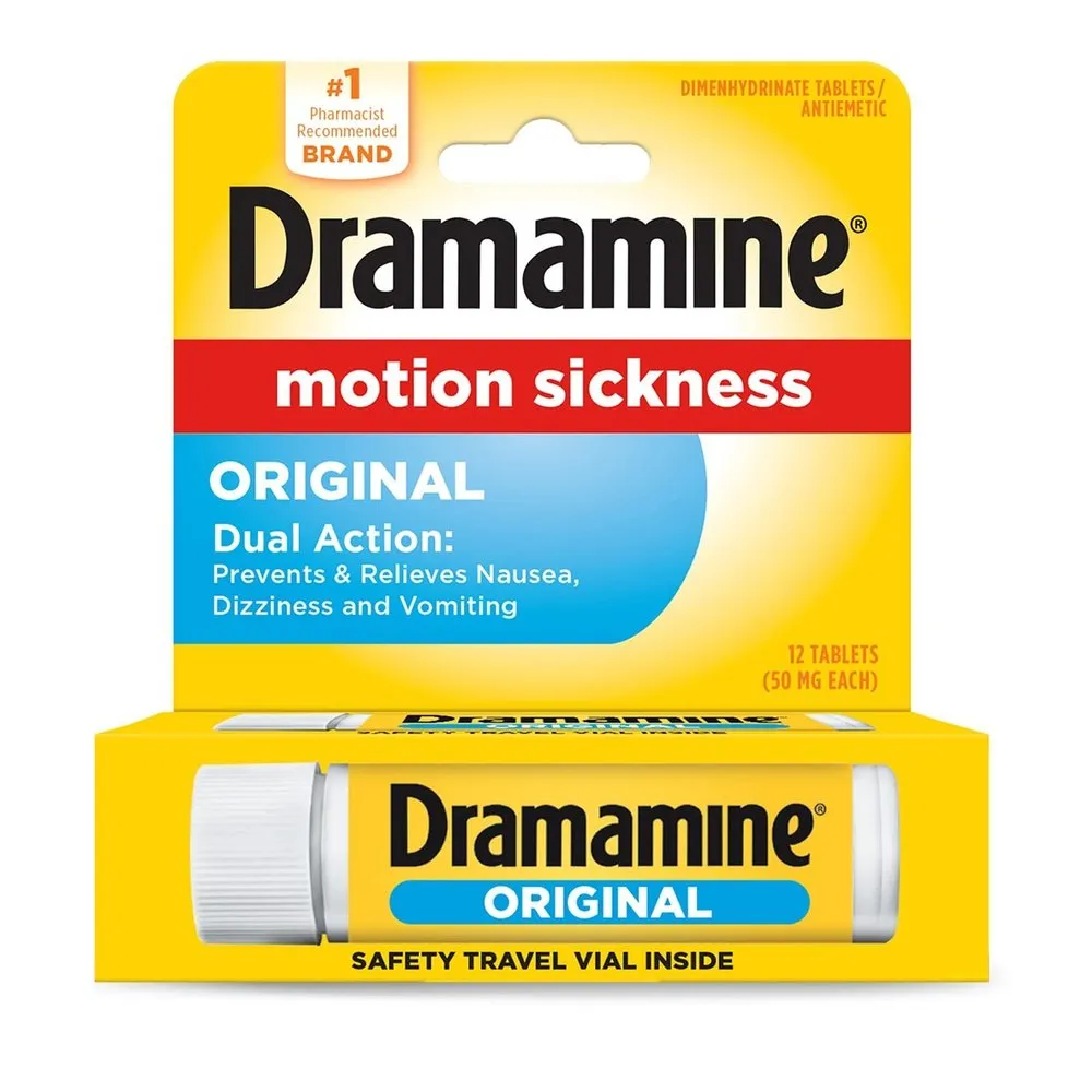 Dramamine Tablets Original Formula 50 Mg Motion Sickness Relief