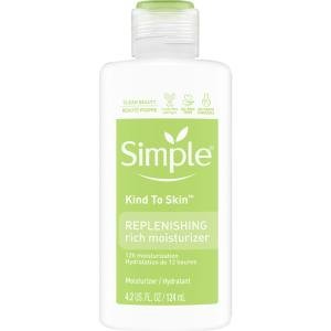 Simple Kind To Skin Face Moisturizer Replenishing Rich, 4.2 Oz