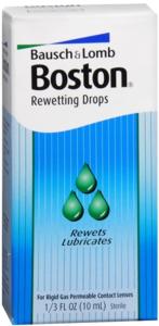 Bausch + Lomb Boston Rewetting Drops For Rigid Gas Permeable Contact Lenses From 0.34 Fl Oz (10 mL)