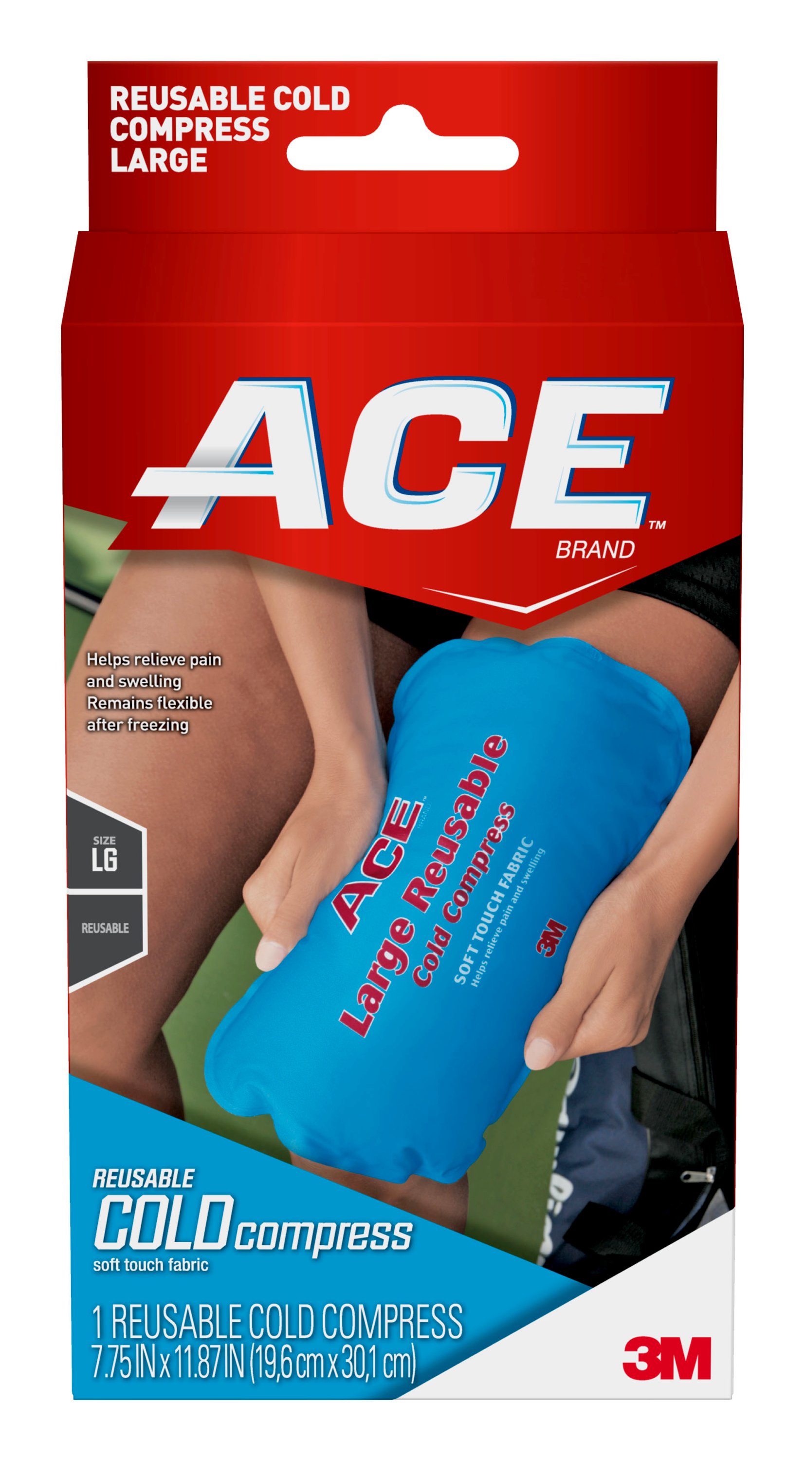 ACE Large Reusable Cold Compress - 1 Each - Blue