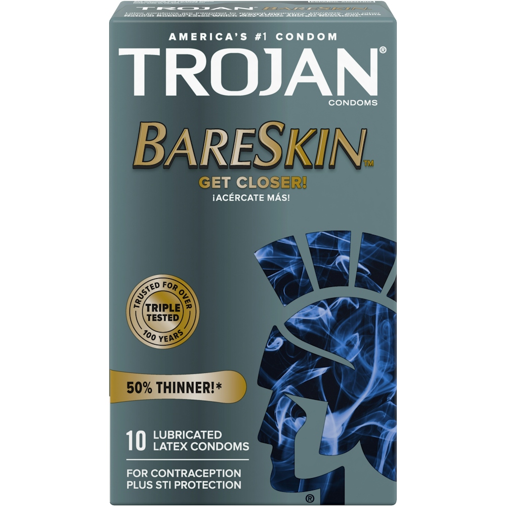 Trojan Sensitivity BareSkin Lubricated Premium Latex Condoms