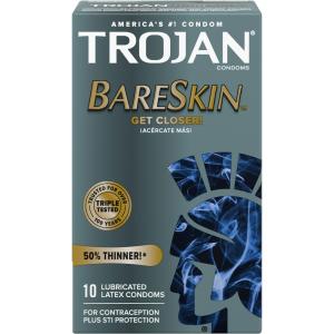 Trojan Sensitivity BareSkin Lubricated Premium Latex Condoms