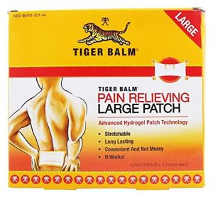 Tiger Balm Pain Relieving Hydrogel Patch, Large, 4 Patches