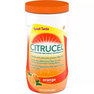 Citrucel Fiber Powder For Occasional Constipation Relief, Orange Flavor - 30 Ounces