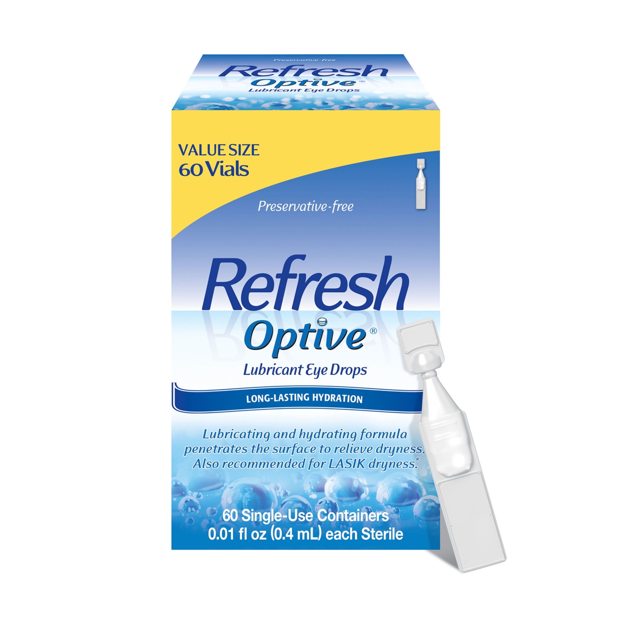 Refresh Optive Lubricant Eye Drops Single-Use Containers