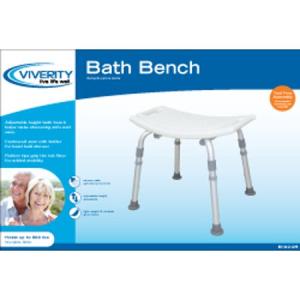 Viverity B102-2R Adjustable Bath Bench Without Back
