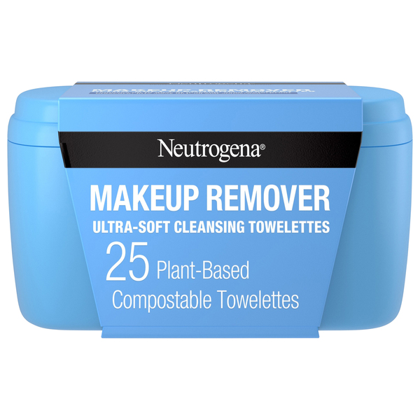 Neutrogena Makeup Remover Cleansing Towelettes & Face Wipes, 25 Ct