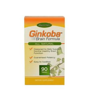 Body Gold Ginkoba Memory Brain Formula All Natural 90 Tablets