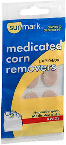 Sunmark Medicated Corn Removers 9 Pads