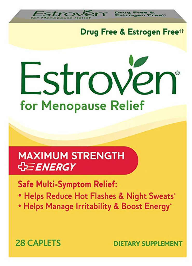 Estroven Caplets Maximum Strength Menopause Relief + Stress