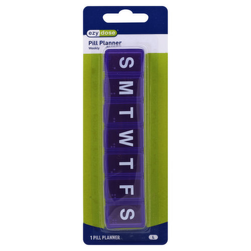 Ezy Dose 7 Day Pill Box Reminder - Large