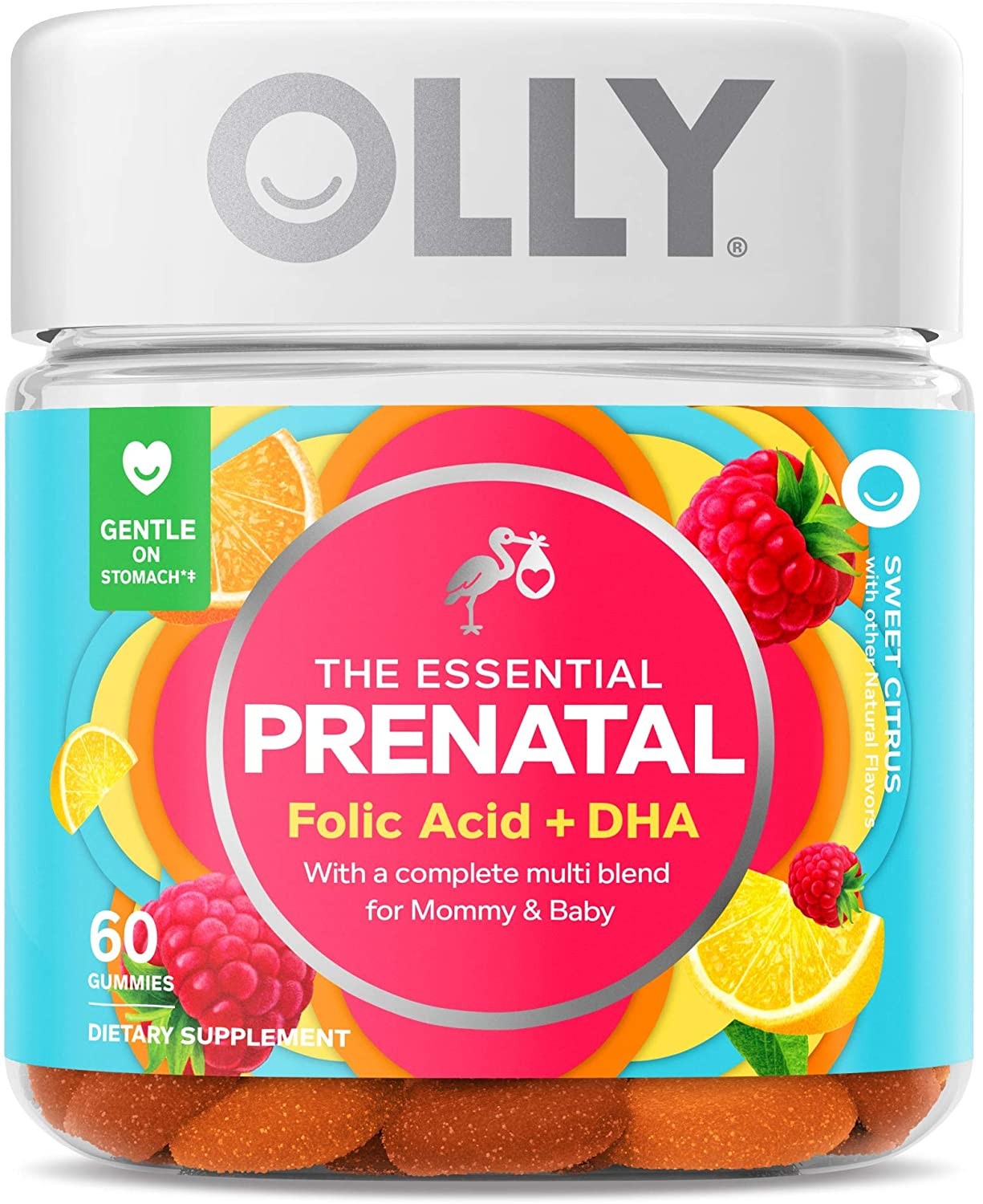 Olly Essential Prenatal Multivitamin Gummies - Sweet Citrus
