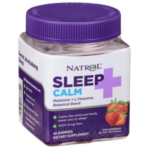 Natrol Sleep Calm Melatonin Gummies - Strawberry Flavor 60ct