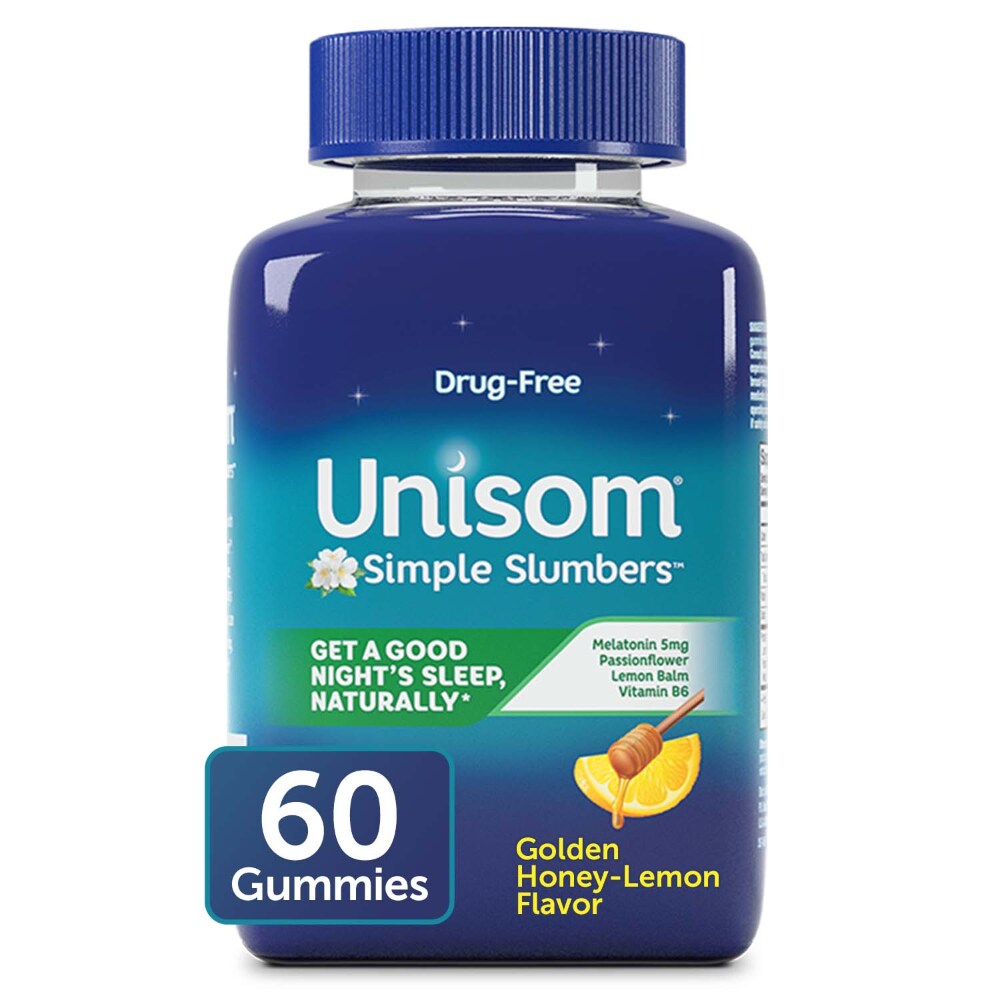 Unisom Simple Slumbers Gummies, Golden Honey Lemon