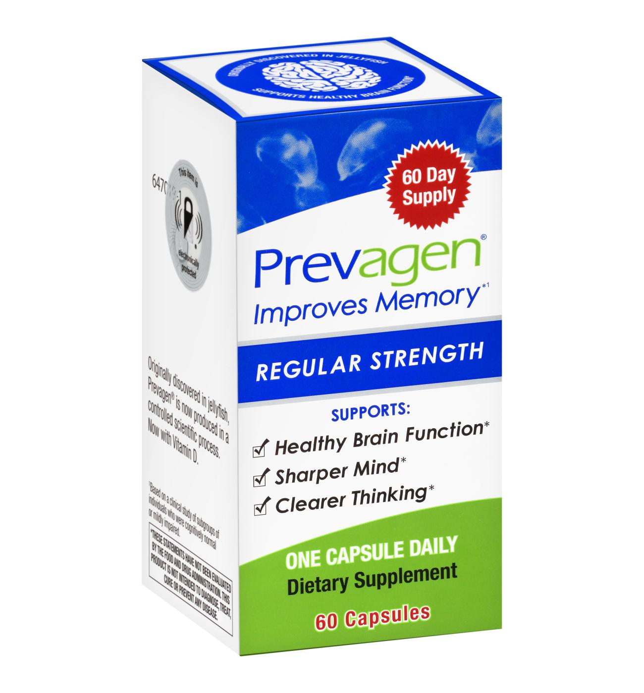 Prevagen Improves Memory, Regular Strength, Capsules