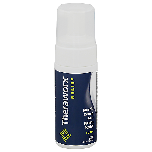 Theraworx Relief Foam For Muscle Cramps & Spasms - 3.4 Oz