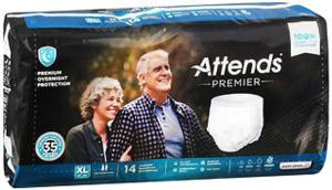 Attends Premier Heavy Absorbency Disposable Underwear, XL, 14/BG