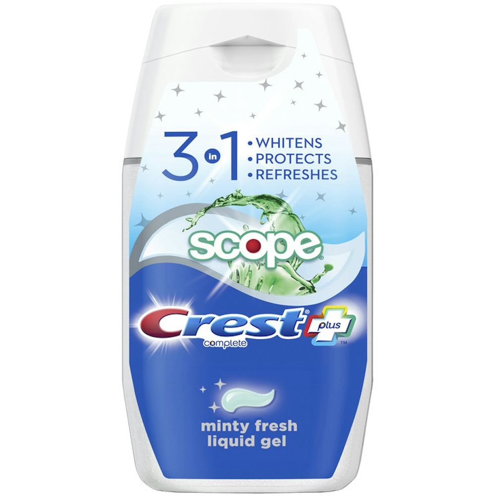 Crest Complete Plus Scope Toothpaste Minty Fresh Liquid Gel 4.6 Oz